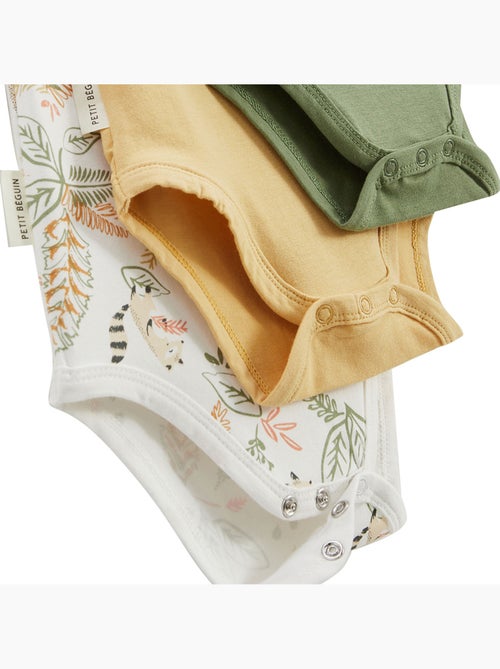 Gabin 3-pack babyrompertjes met korte mouwen - Kiabi