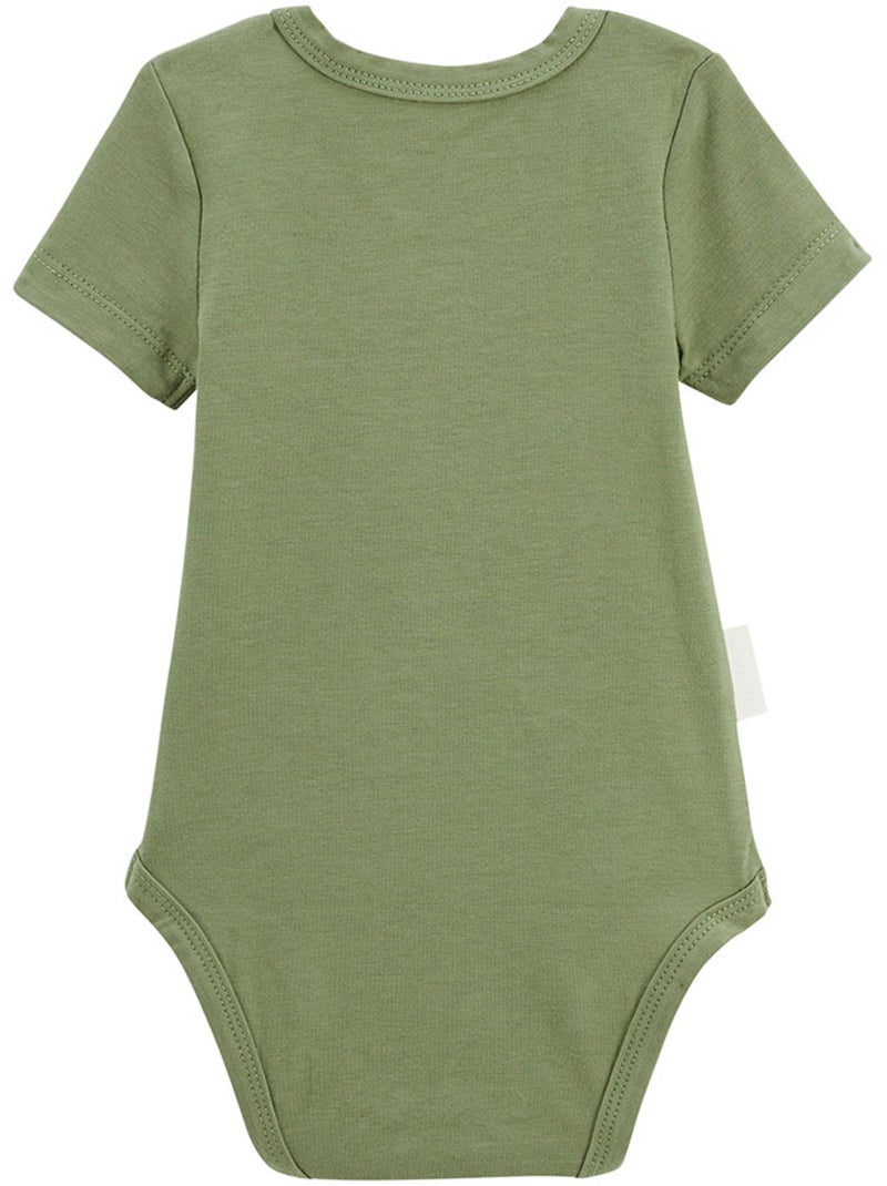 Gabin 3-pack babyrompertjes met korte mouwen Groen - Kiabi