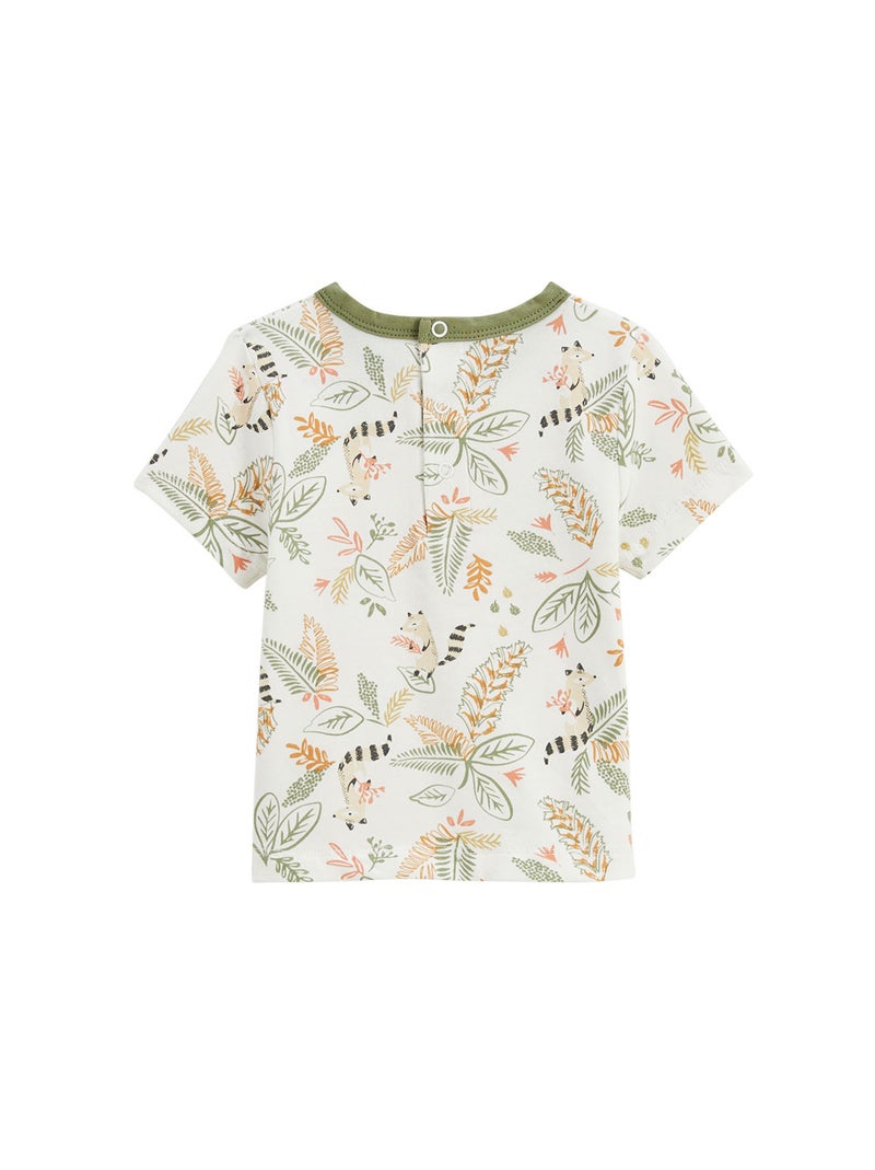 Gabin baby tuinbroek en t-shirt set Groen - Kiabi