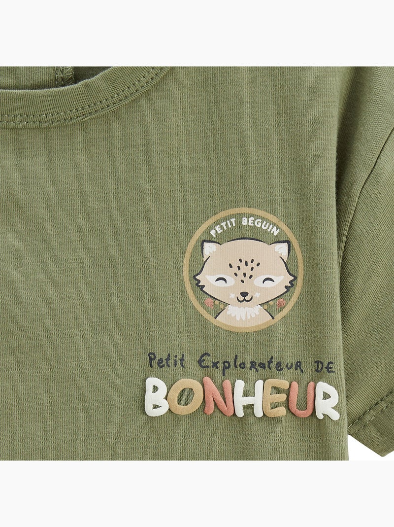 Gabin kinder T-shirt set van 2 Groen - Kiabi