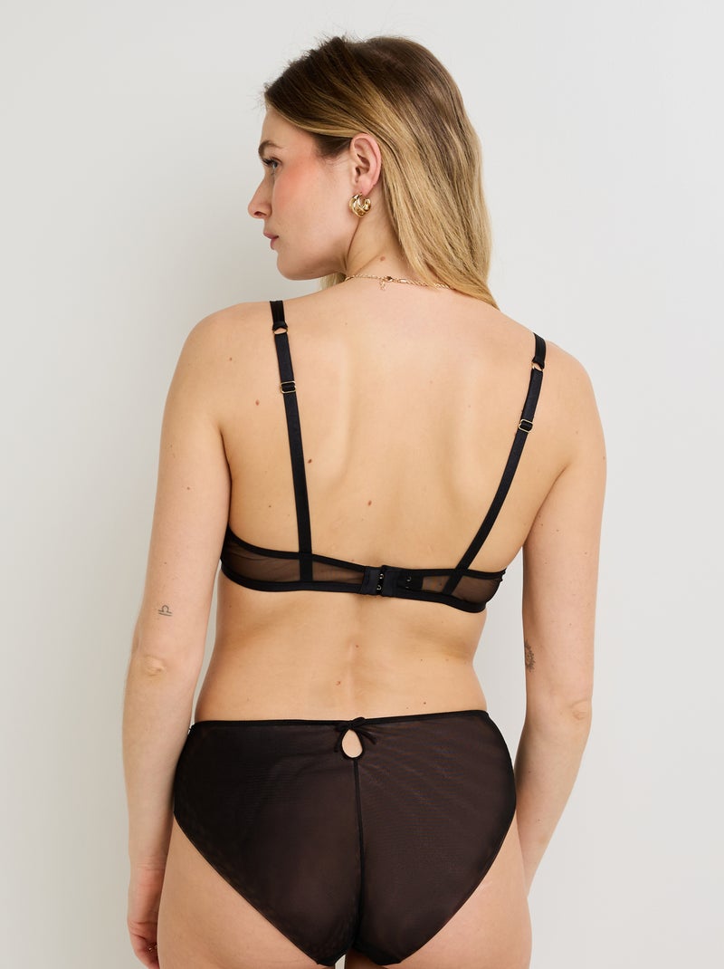 Gala beha diep decolleté multikleur zwart Zwart Multicolor - Kiabi