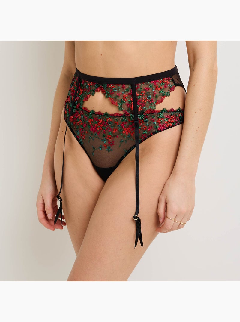 Gala jarretelgordel multikleur zwart Zwart Multicolor - Kiabi