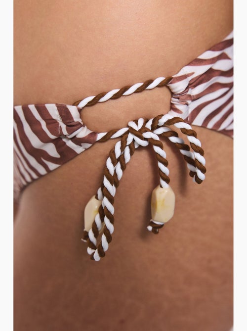 Gale bikinibroek met zebra print en v-snede penti - Kiabi Gale bikinibroek met zebra print en v-snede penti - Kiabi