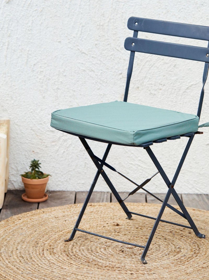 Galette de chaise extérieur imperméable et déhoussable minorque Vert olive - Kiabi