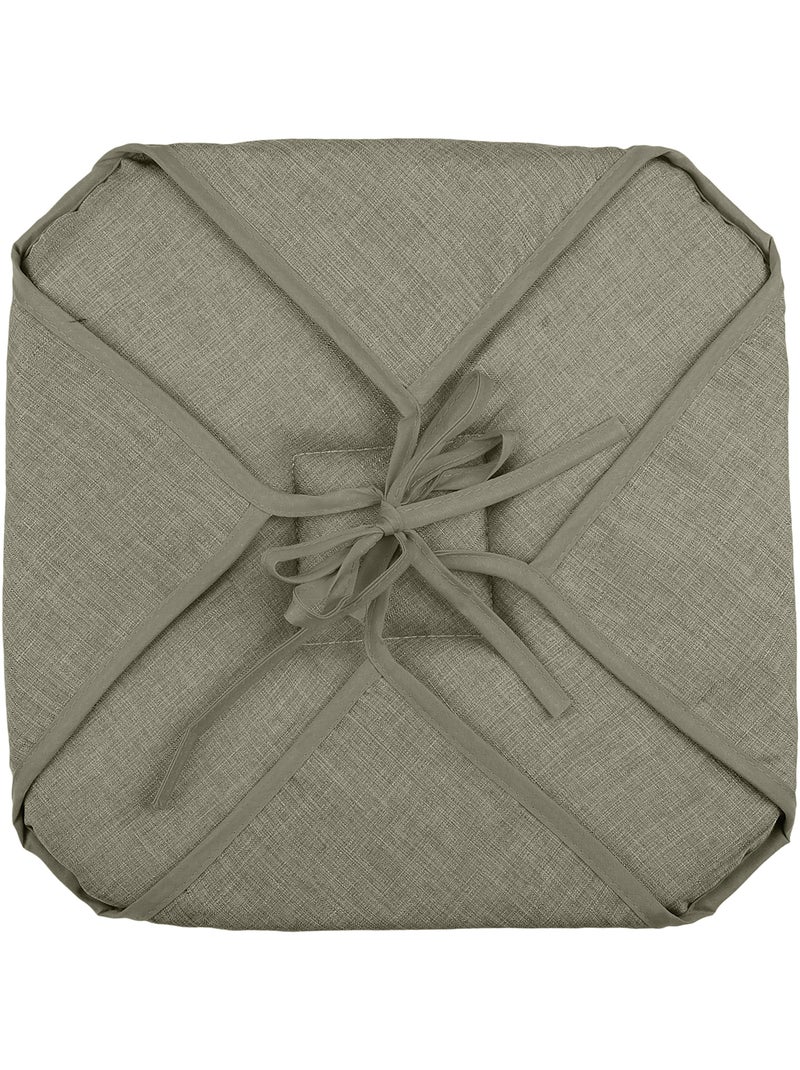 Galette de chaise italienne et unie Vert - Kiabi