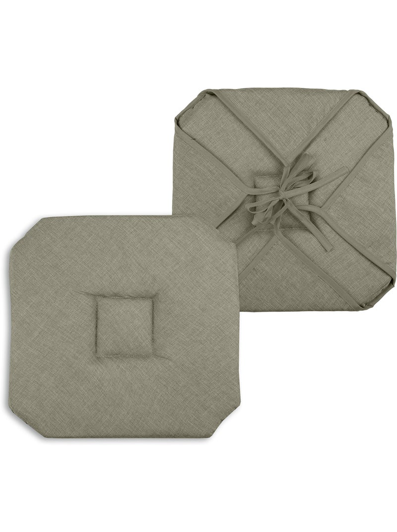 Galette de chaise italienne et unie Vert - Kiabi