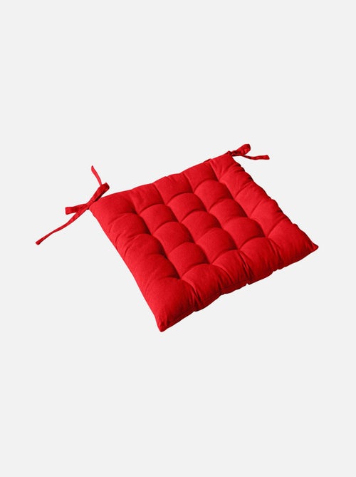 Galette de chaise piquée 16 points en coton et nouettes - Kiabi Galette de chaise piquée 16 points en coton et nouettes - Kiabi