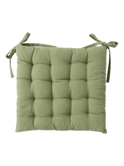 Galette de chaise piquée 16 points en coton et nouettes - Kiabi Galette de chaise piquée 16 points en coton et nouettes - Kiabi
