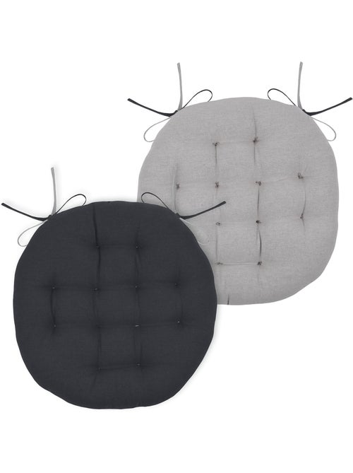 Galette de chaise ronde et bicolore - Kiabi Galette de chaise ronde et bicolore - Kiabi