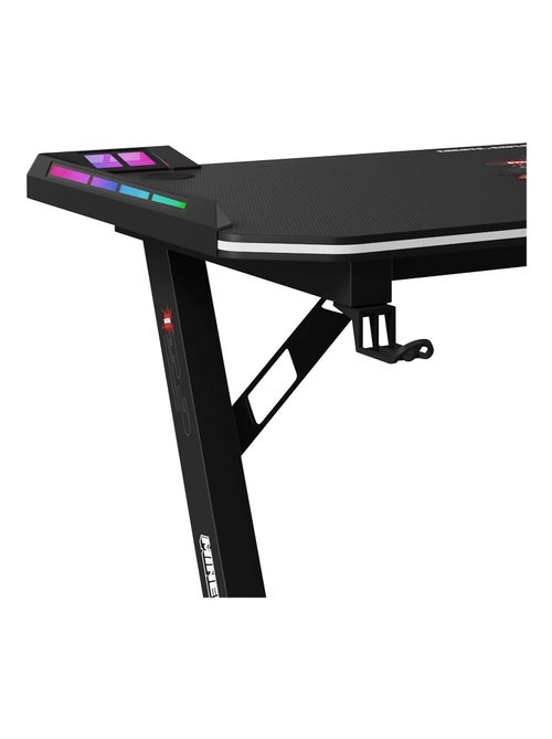 Gamebureau met LED en houder voor headset en beker 'Roba' - Minecraft - Kiabi