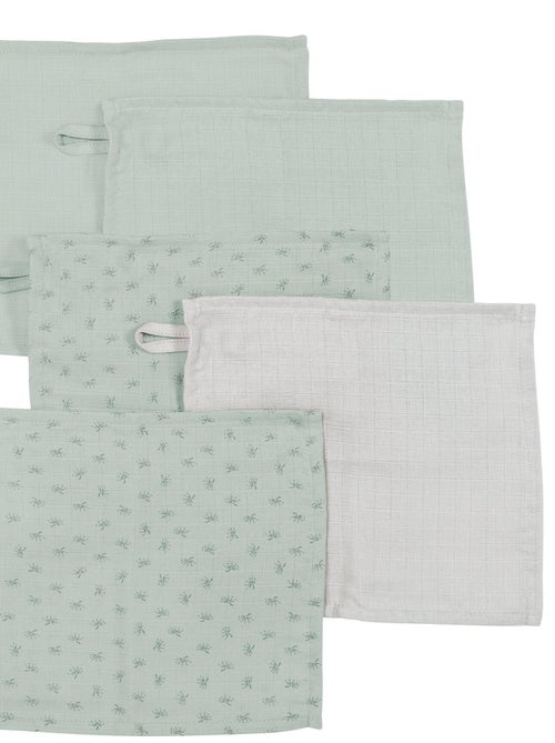 Gant de toilette en coton Bio Oekotex - Lot de 5 - ROBA 'Lil Planet' - Kiabi Gant de toilette en coton Bio Oekotex - Lot de 5 - ROBA 'Lil Planet' - Kiabi