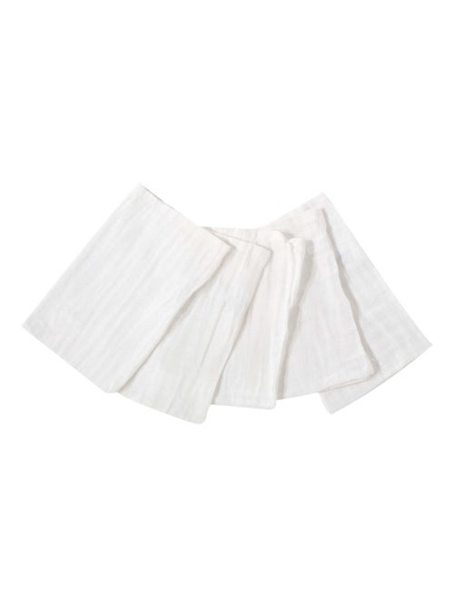 Gant de toilette mousseline de coton - Kiabi Gant de toilette mousseline de coton - Kiabi