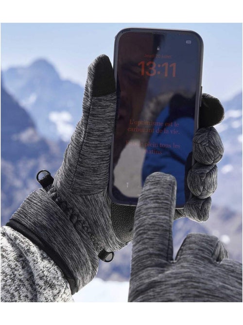 Gants Tactiles Doublés Polaire   - ATLAS FOR MEN - Kiabi