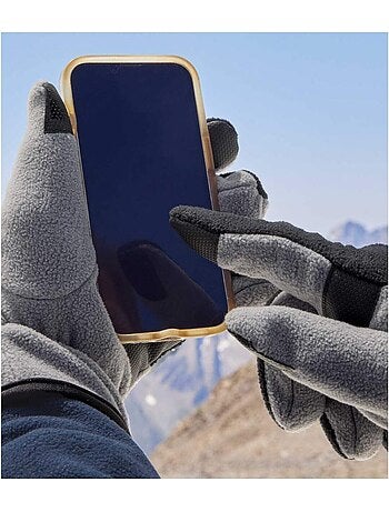 Gants tactiles en polaire bicolore - atlas for men
