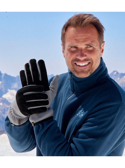Gants tactiles en polaire bicolore - atlas for men - Kiabi Gants tactiles en polaire bicolore - atlas for men - Kiabi