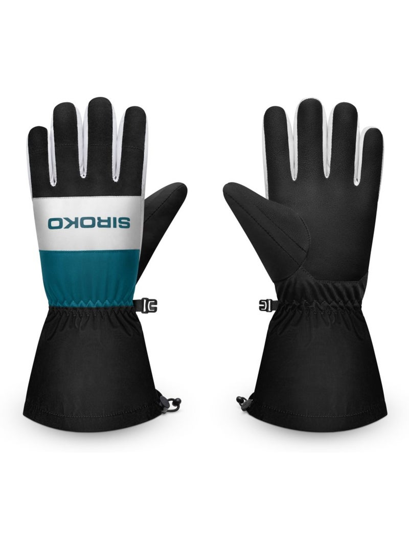 Gants thermiques de ski sports d'hiver homme et femme misty Noir - Kiabi