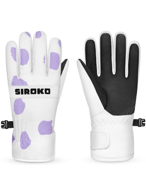 Gants thermiques snowboard et ski enfant sports d'hiver enfants doodle - Kiabi