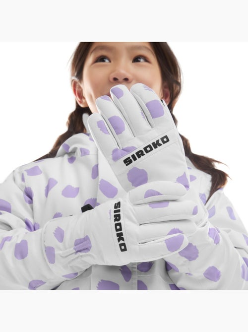 Gants thermiques snowboard et ski enfant sports d'hiver enfants doodle - Kiabi