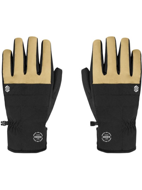 Gants thermiques snowboard et ski sports d'hiver homme et femme voss camel - Kiabi