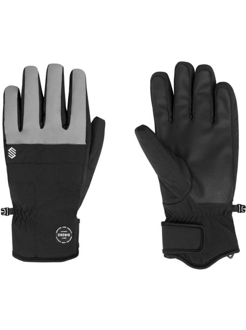 Gants thermiques snowboard et ski sports d'hiver homme et femme voss gray - Kiabi