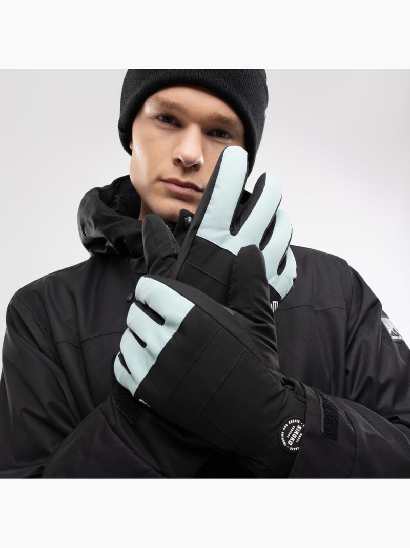 Gants thermiques snowboard et ski sports d'hiver homme et femme voss light Bleu - Kiabi