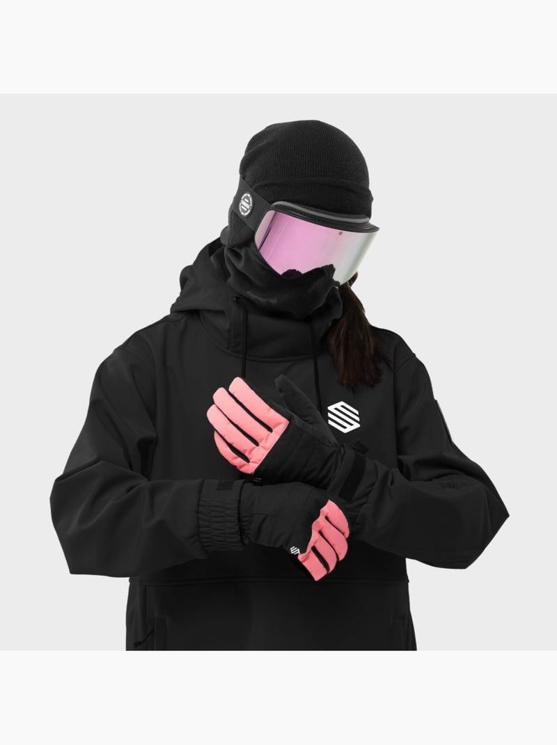 Gants thermiques snowboard et ski sports d'hiver homme et femme voss Noir - Kiabi