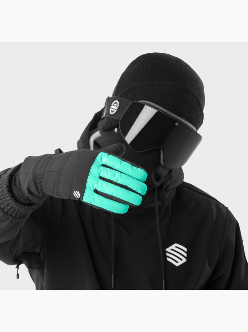 Gants thermiques snowboard et ski sports d'hiver homme et femme voss Noir - Kiabi