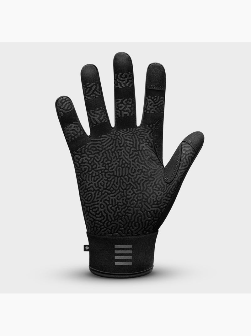 Gants vélo d'hiver cyclisme homme et femme vestkapp Noir - Kiabi