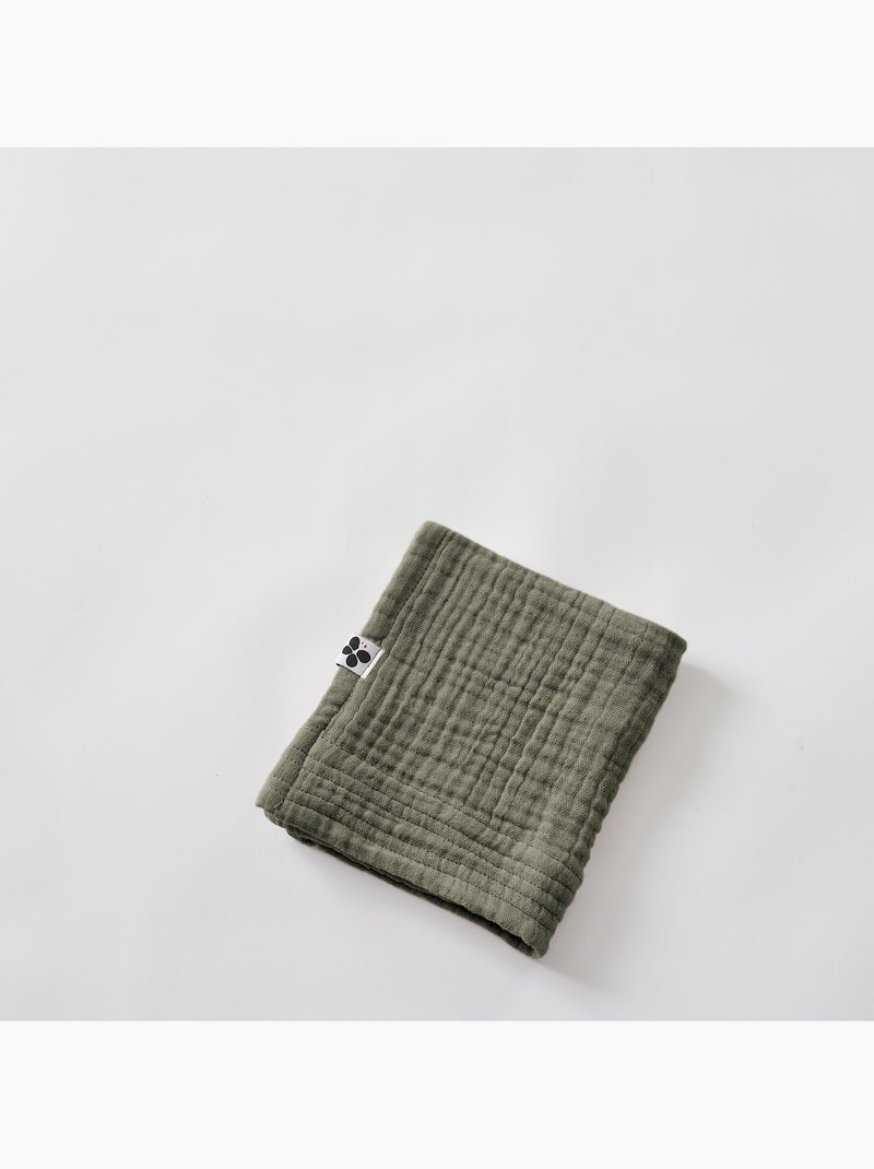 Gastenhanddoek - viervoudig katoengaas 220 g/m² - gaïa Rozemarijngroen - Kiabi