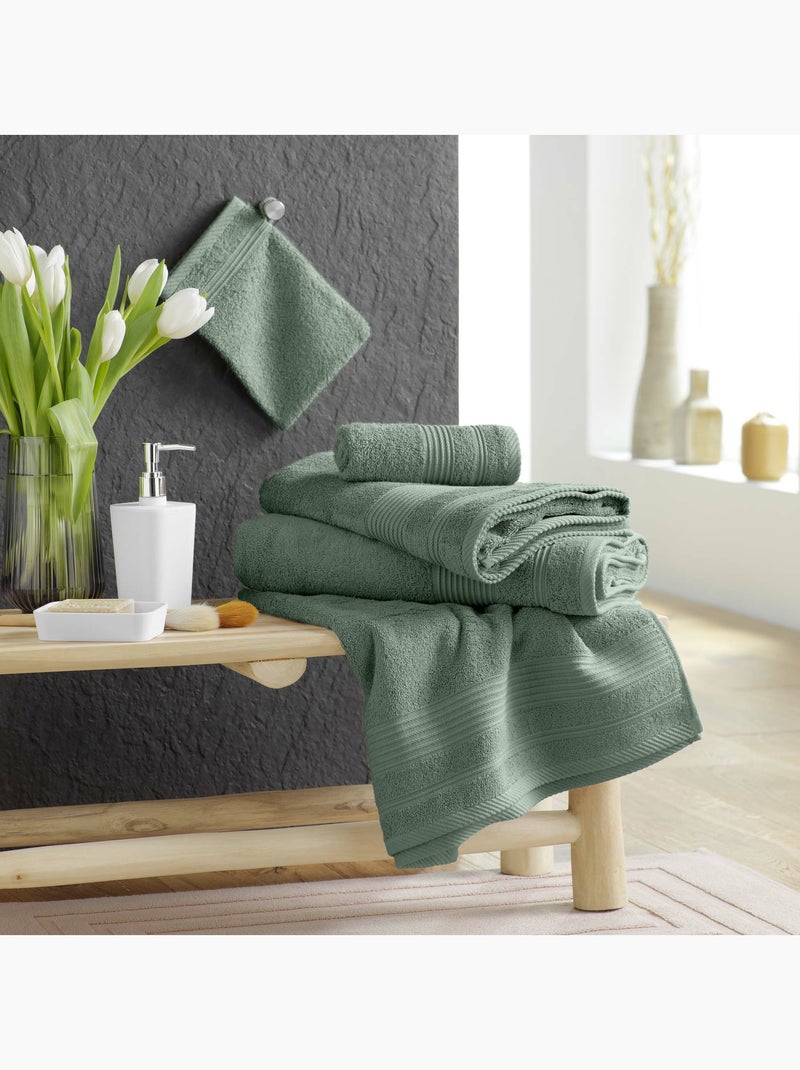 Gastenhanddoek – effen badstof – 500 g/m² – tendresse Lotusroze - Kiabi