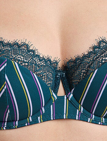 Gaston beha voorgevormd microvezel multikleur blauw