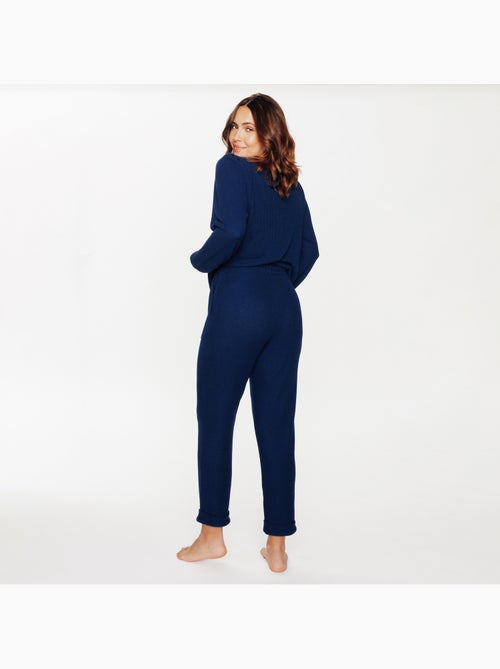 Gaufrette pyjamabroek blauw - Kiabi