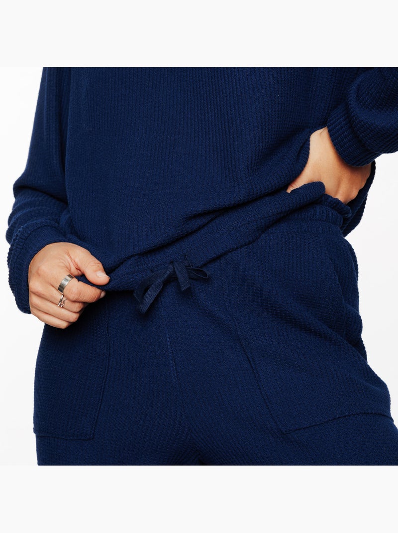 Gaufrette t-shirt lange mouwen blauw Blauw - Kiabi