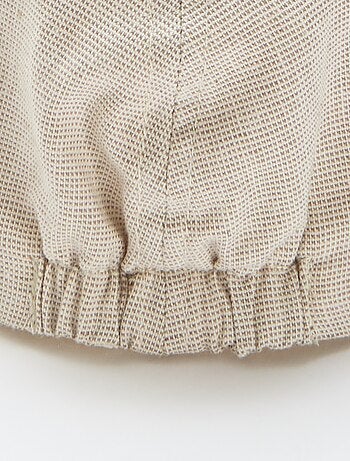 Gavroche en coton et lin uni