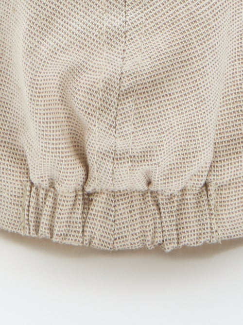 Gavrochepet van effen katoen en linnen - Kiabi