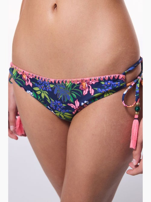 Gebloemd ciele bikinibroekje met ringdetail penti - Kiabi Gebloemd ciele bikinibroekje met ringdetail penti - Kiabi