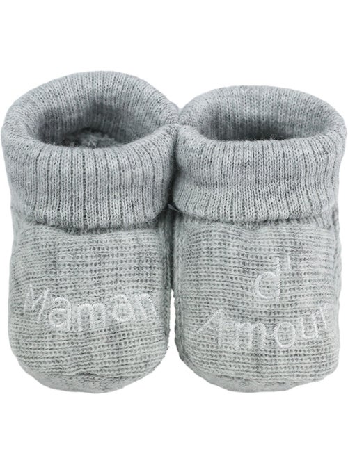 Geboorte slofjes - boodschap maman d'amour - Kiabi