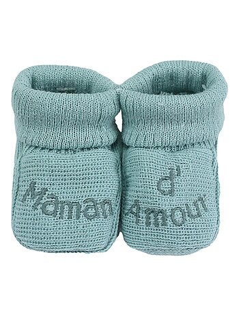 Geboorte slofjes - boodschap maman d'amour