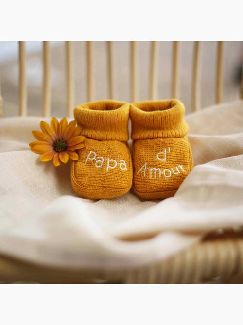 Geboorte slofjes - boodschap papa d'amour - Kiabi
