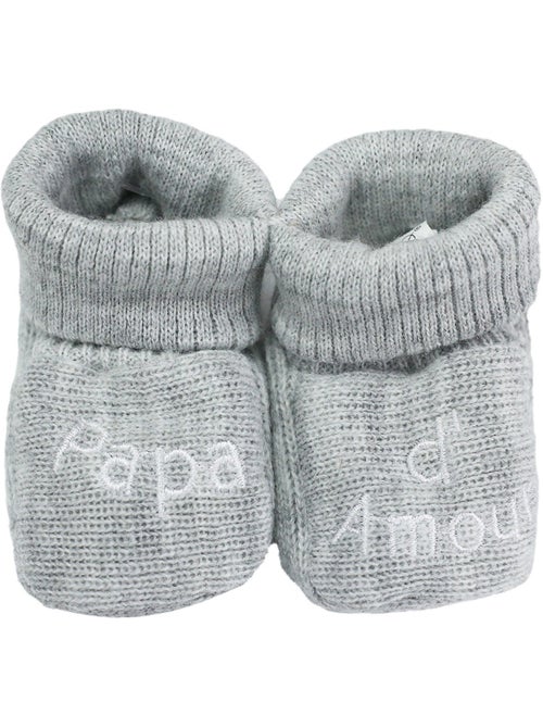 Geboorte slofjes - boodschap papa d'amour - Kiabi
