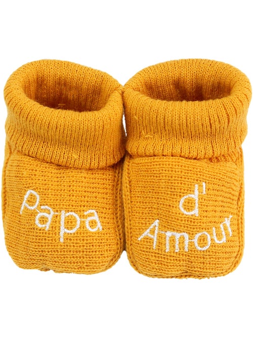 Geboorte slofjes - boodschap papa d'amour - Kiabi