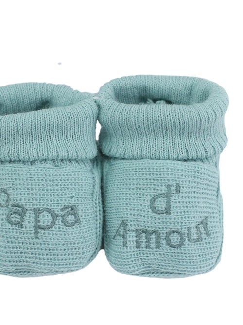 Geboorte slofjes - boodschap papa d'amour - Kiabi