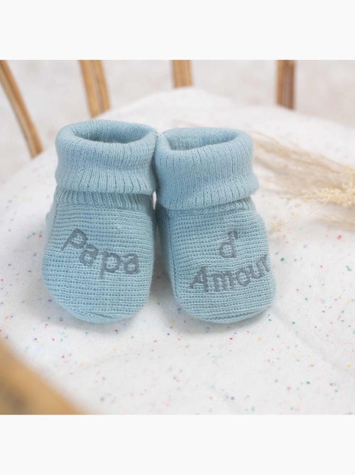 Geboorte slofjes - boodschap papa d'amour - Kiabi