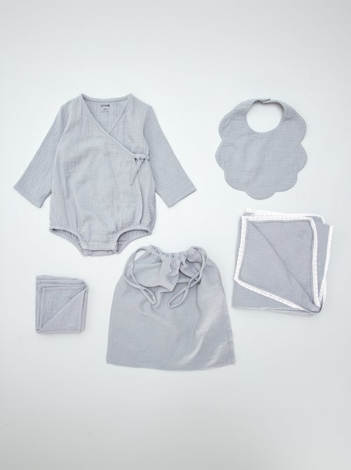 Geboorteset 'Welcome Baby' - 5 stuks - Kiabi