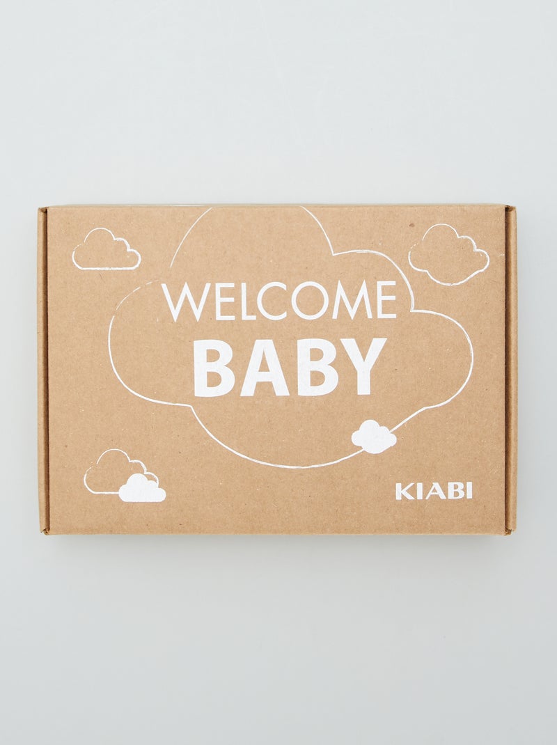 Geboorteset 'Welcome Baby' - 5 stuks WIT - Kiabi