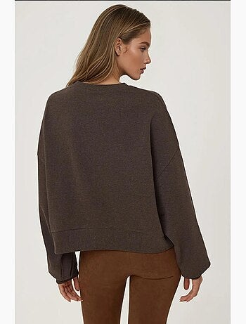 Geborduurd sweatshirt met ronde hals hiccup
