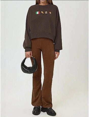 Geborduurd sweatshirt met ronde hals hiccup