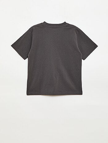 Geborduurd T-shirt met korte mouwen