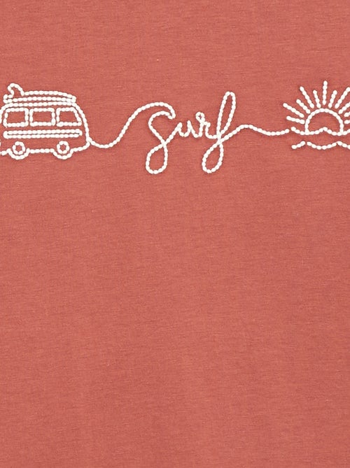 Geborduurd T-shirt met korte mouwen - Kiabi