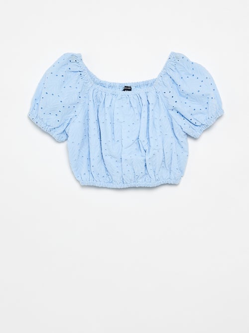Geborduurde 2-delige set - short en blouse - Kiabi